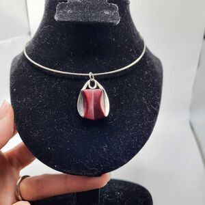 Sarah Coventry Retro Futurist Minimalist Pendant Necklace